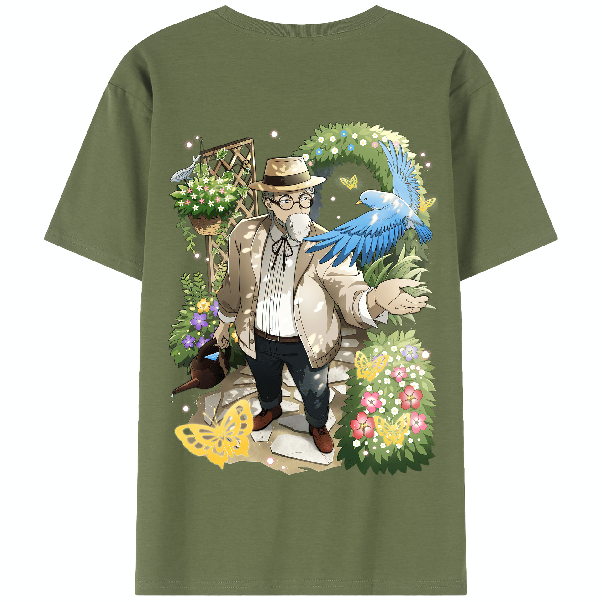 （画像用） 文豪ストレイドッグス Bungo Stray Dogs 綿100％半袖Tシャツ（背面プリント）